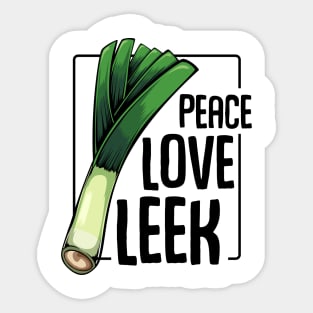 Leek Vegan Sticker